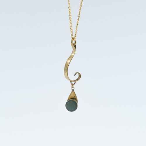 Green Moon Necklace