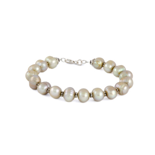 Smoke Gold Pearl Bracelet