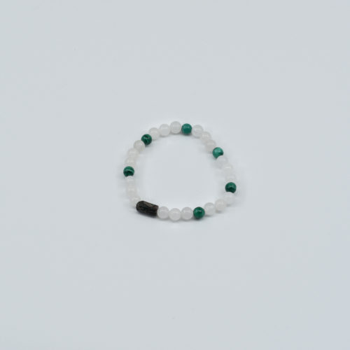 Malachite & White Jade Bracelet